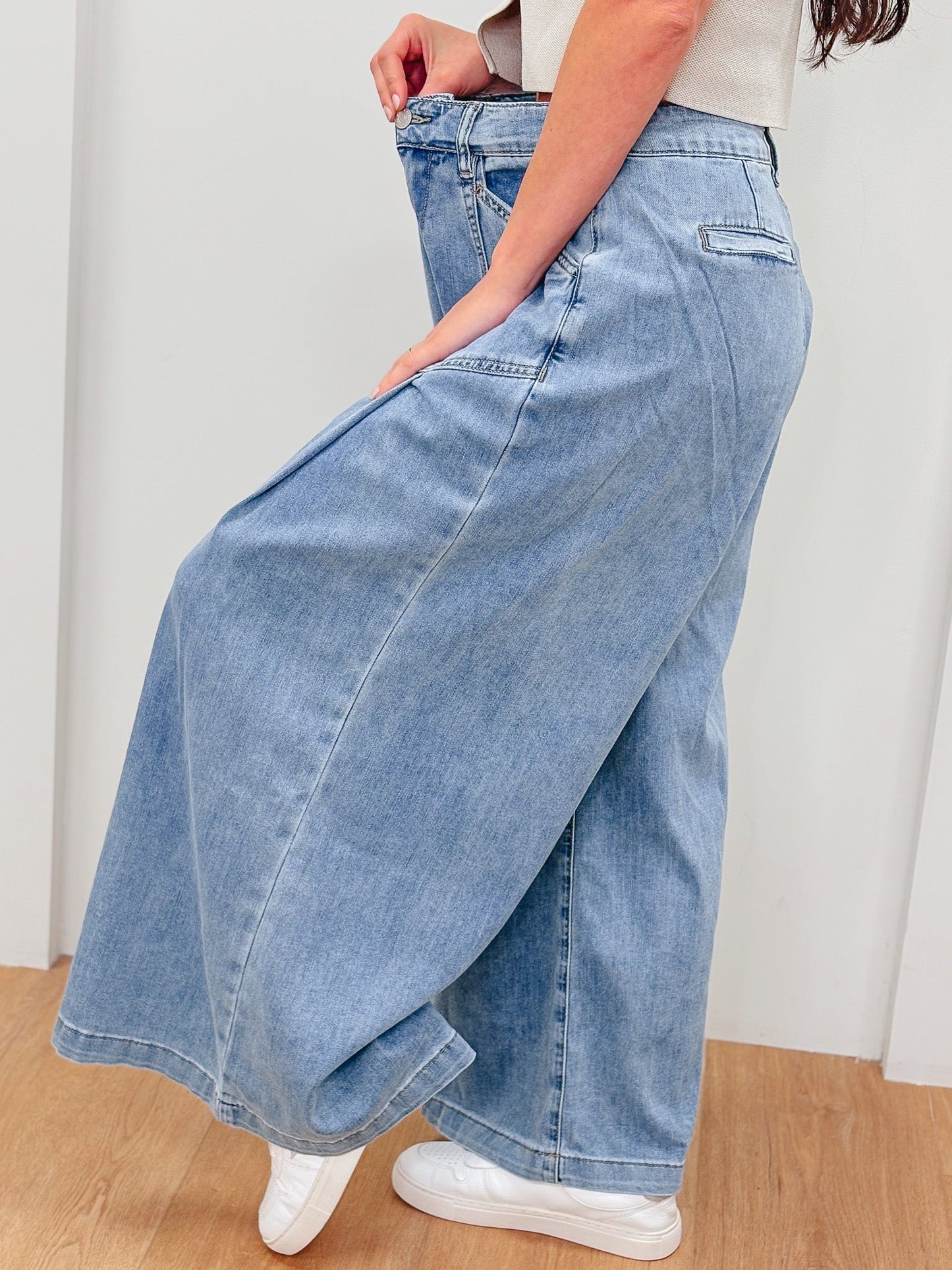 Simply Effortless By Miss Love - Mid Rise Flare Jeans