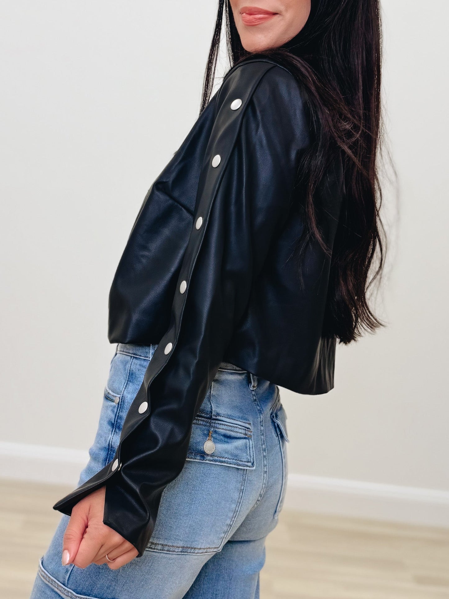 A Show For You Faux Leather Jacket