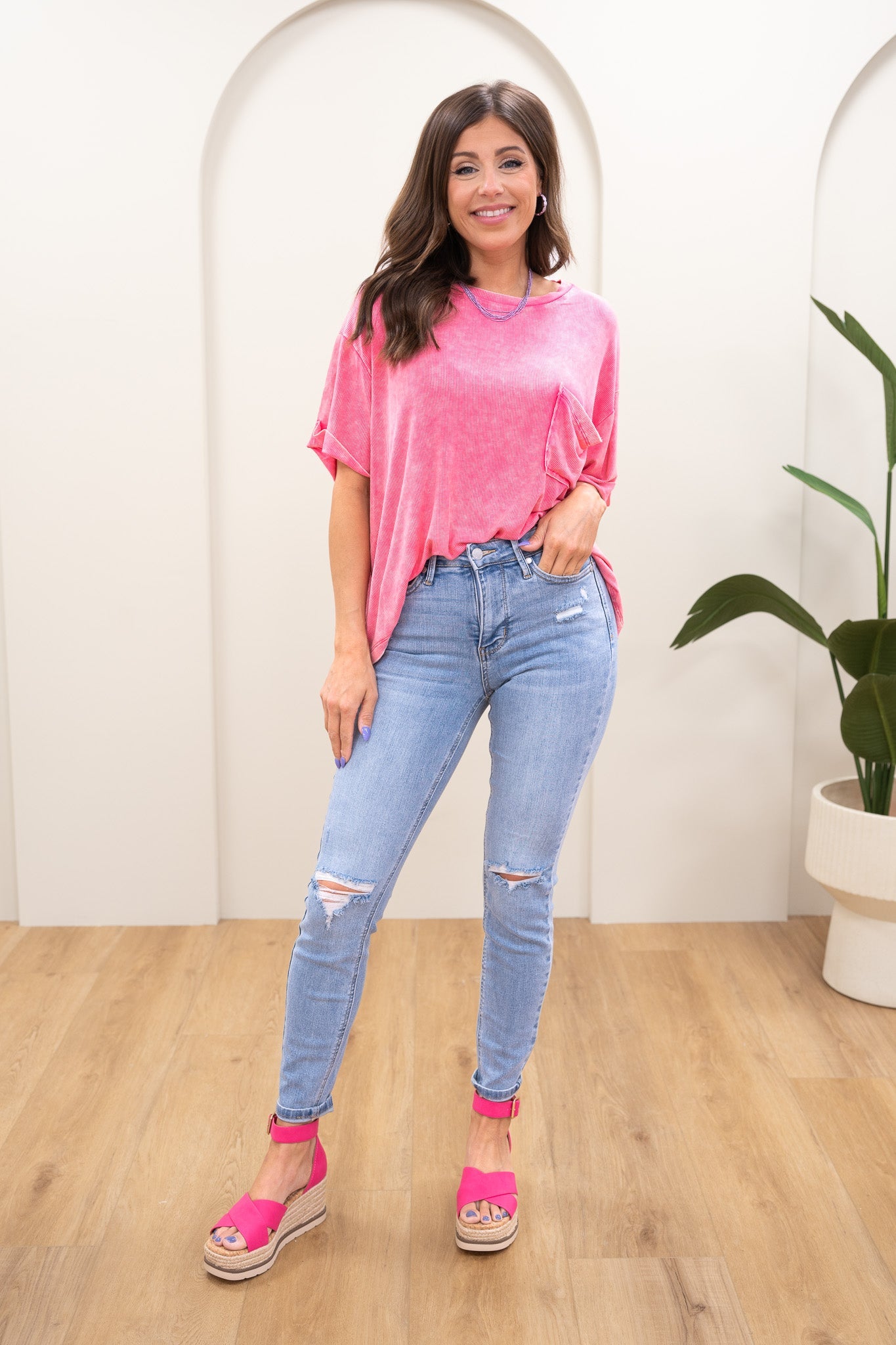 Judy Blue Bend And Snatch Mid Rise Tummy Control Destroy Skinny Jeans