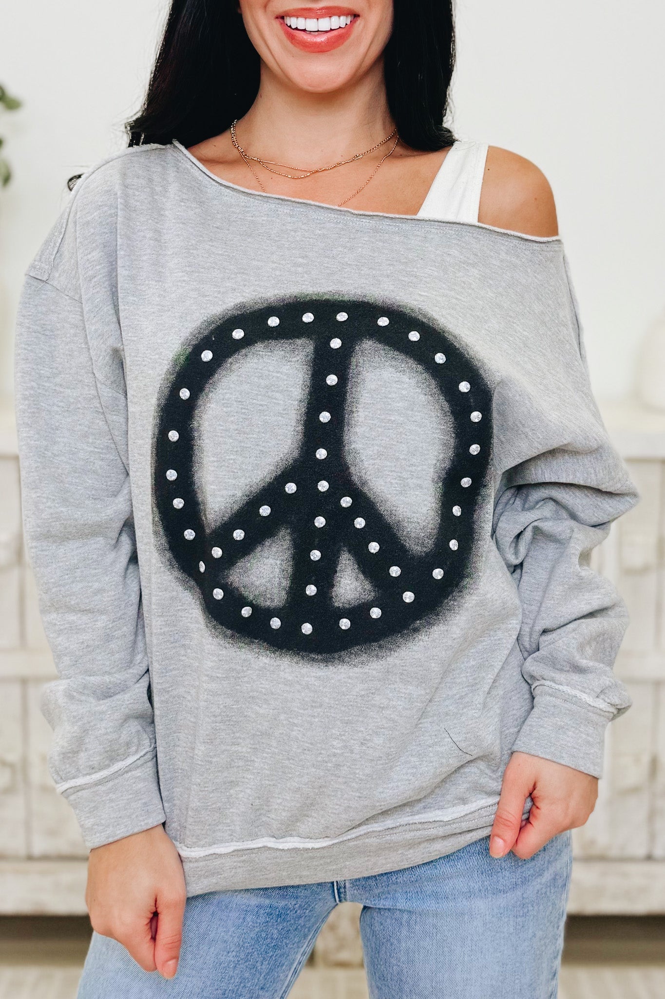 Peace Out Sweatshirt - 2 Colors!