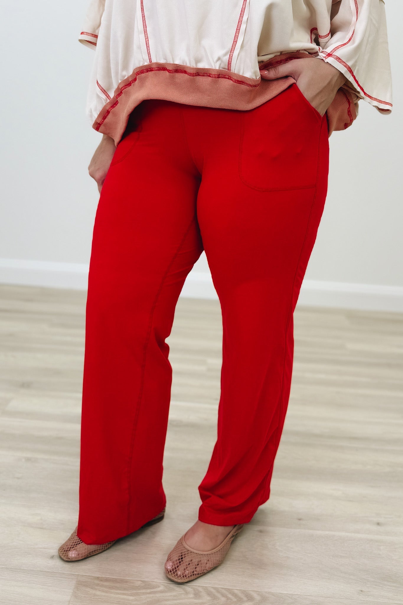 Confidence In Your Strut Pants - True Red