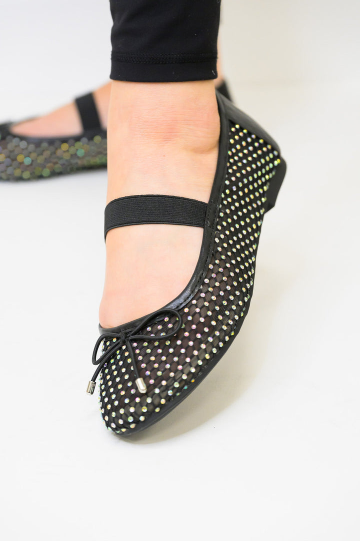 MIA Unica Flats - Black Mesh