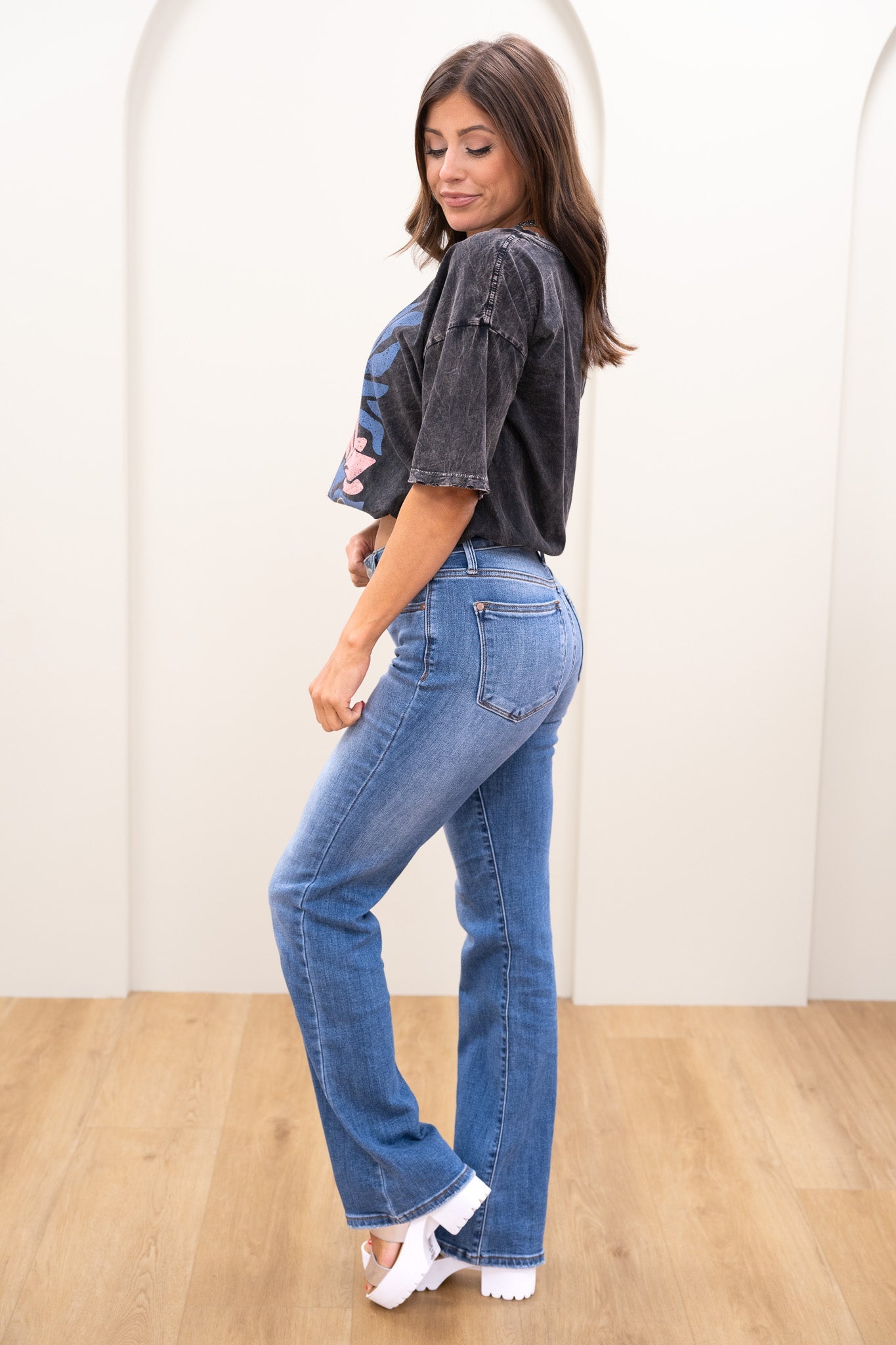 Judy Blue Sweet Escape Mid Rise Vintage Bootcut Jeans