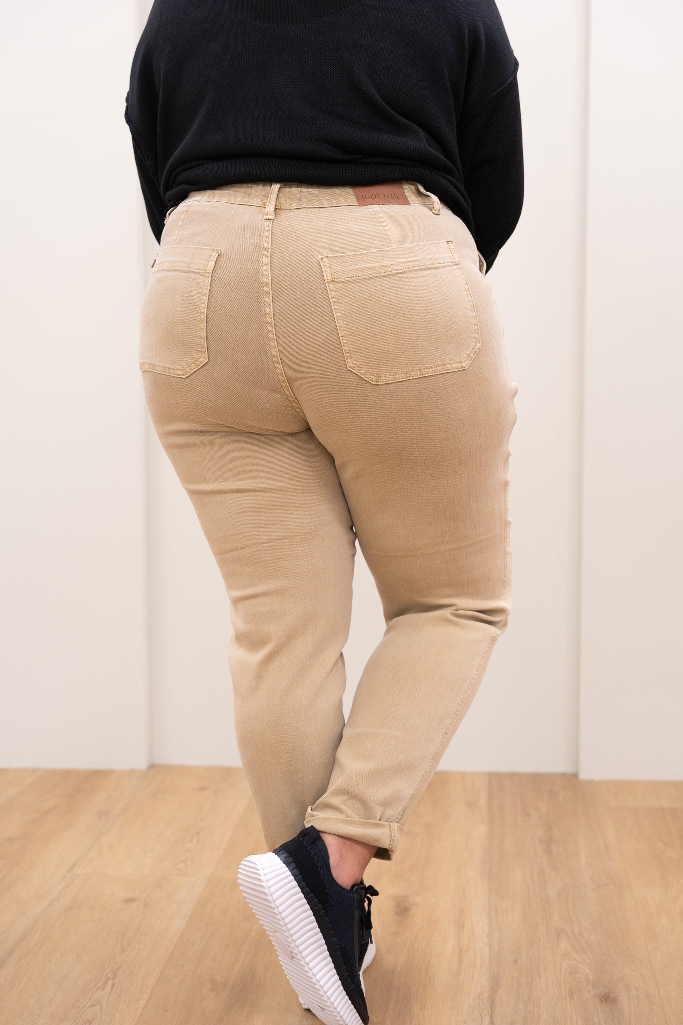 Judy Blue Icing On The Cake Garment Dyed Cuffed Joggers - Khaki
