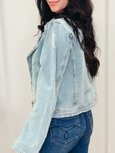 Sweet Shine Denim Jacket - 2 Colors!