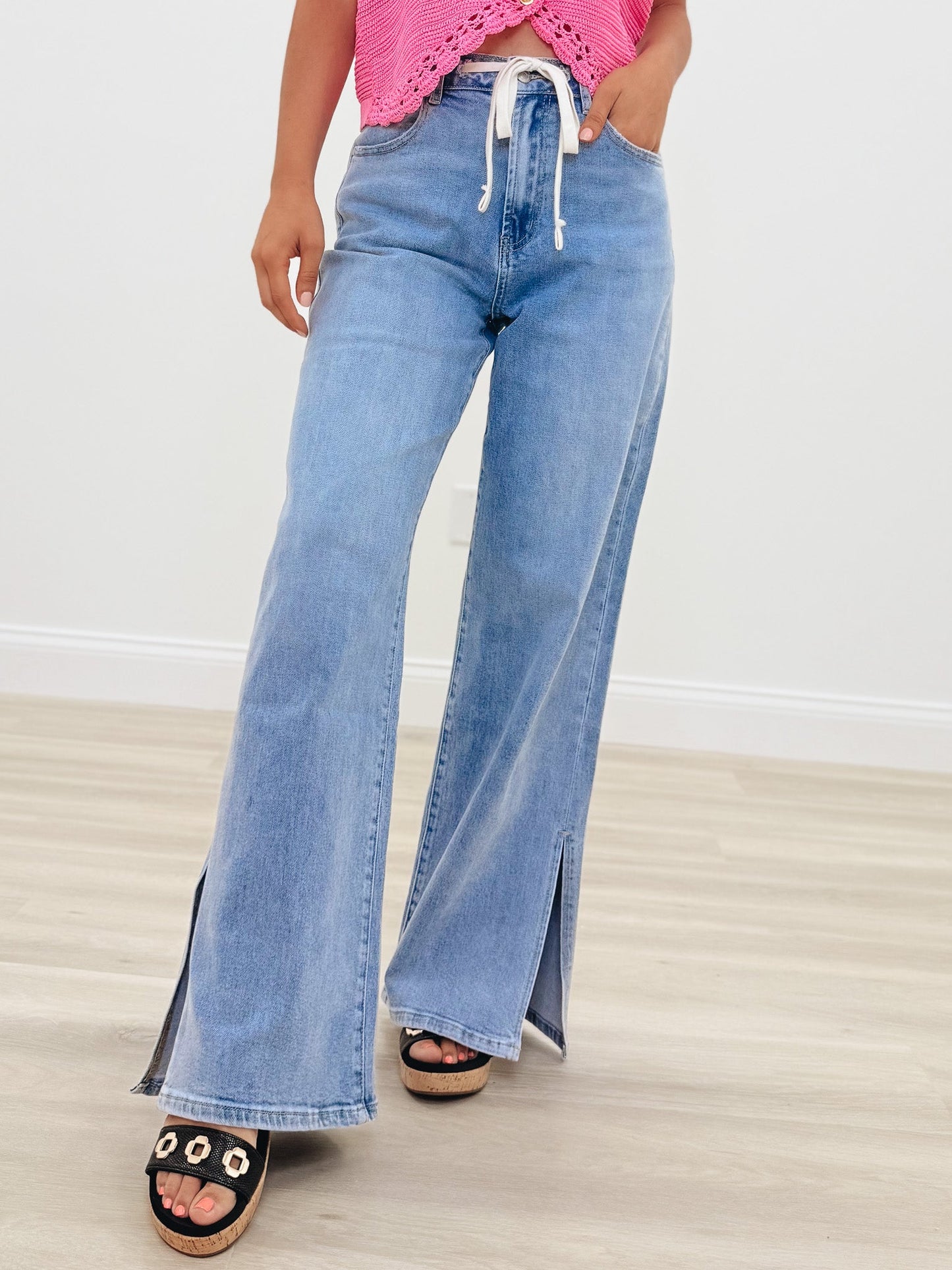 Blue Angel By Anniewear - High Rise Wide Leg Jeans