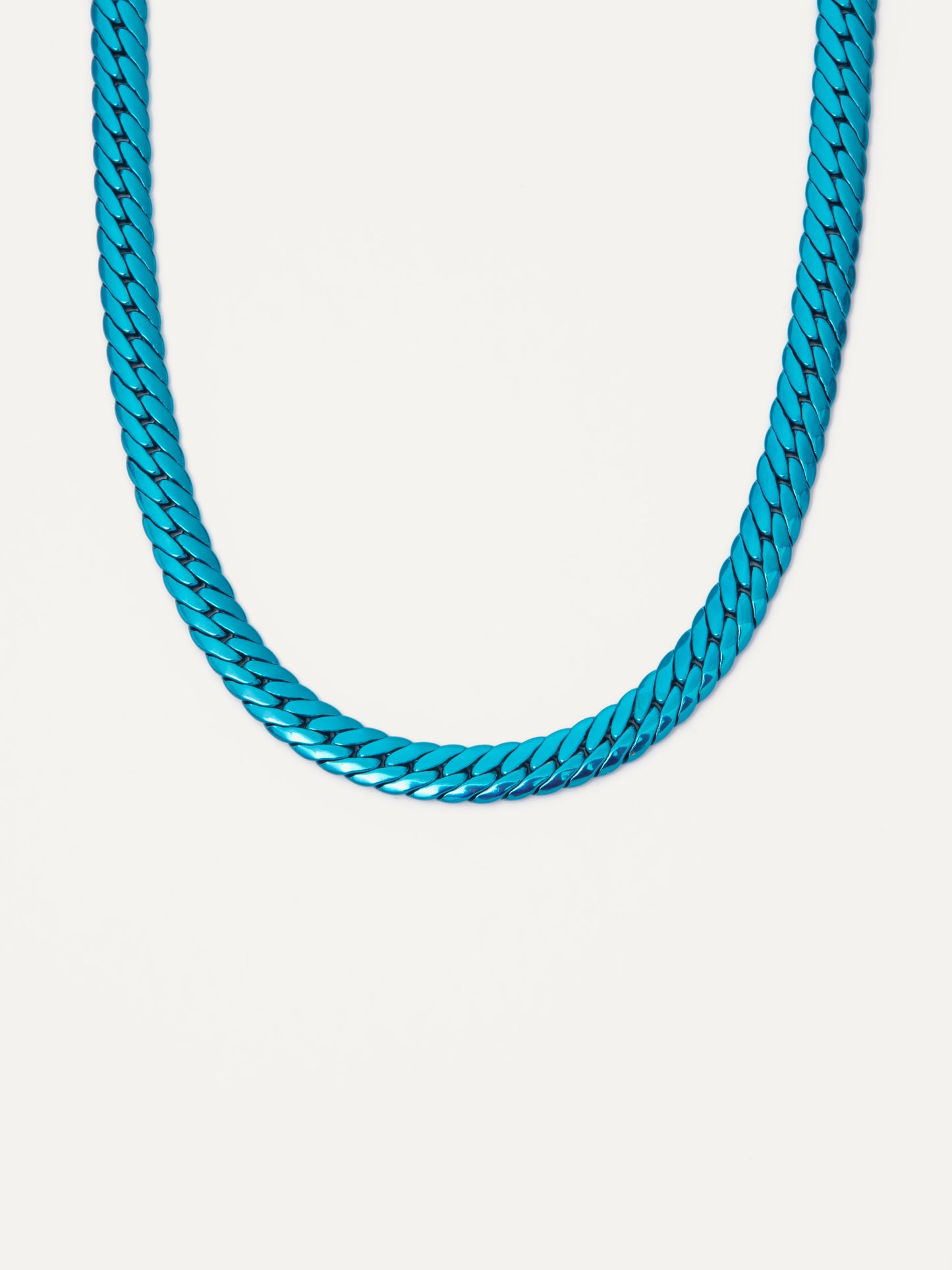 Catherine Necklace - Liquid Metallic Blue Lagoon