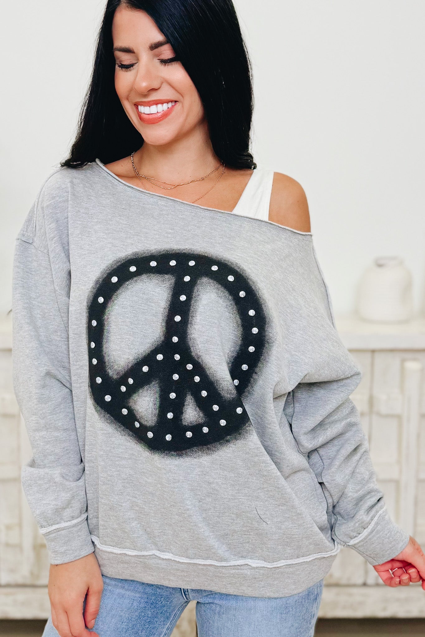 Peace Out Sweatshirt - 2 Colors!