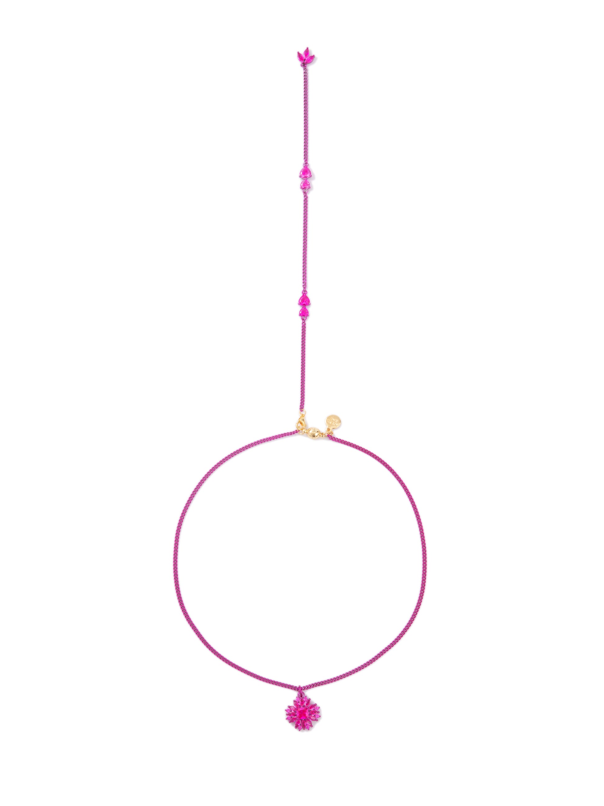 Soho Club Necklace - Liquid Metallic Party Pink