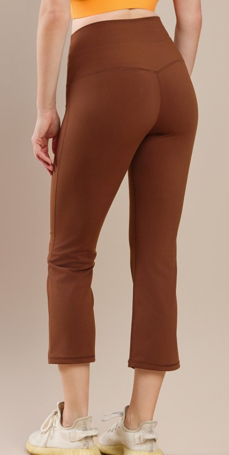Seize The Day Flare Yoga Capri Leggings - 4 Colors!