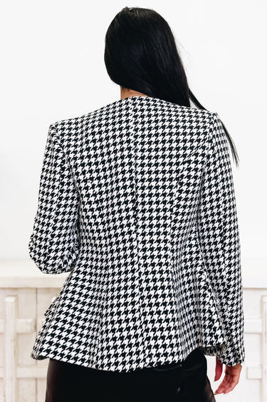 Check Yes Houndstooth Blazer - By Alexa Rae