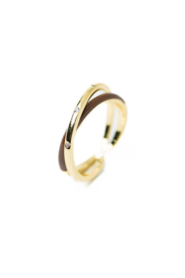 Cheryl Ring - Gold Cocoa - By Alexa Rae