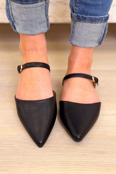 Corky's Wanna Grab Drinks Flats - Black - By Alexa Rae
