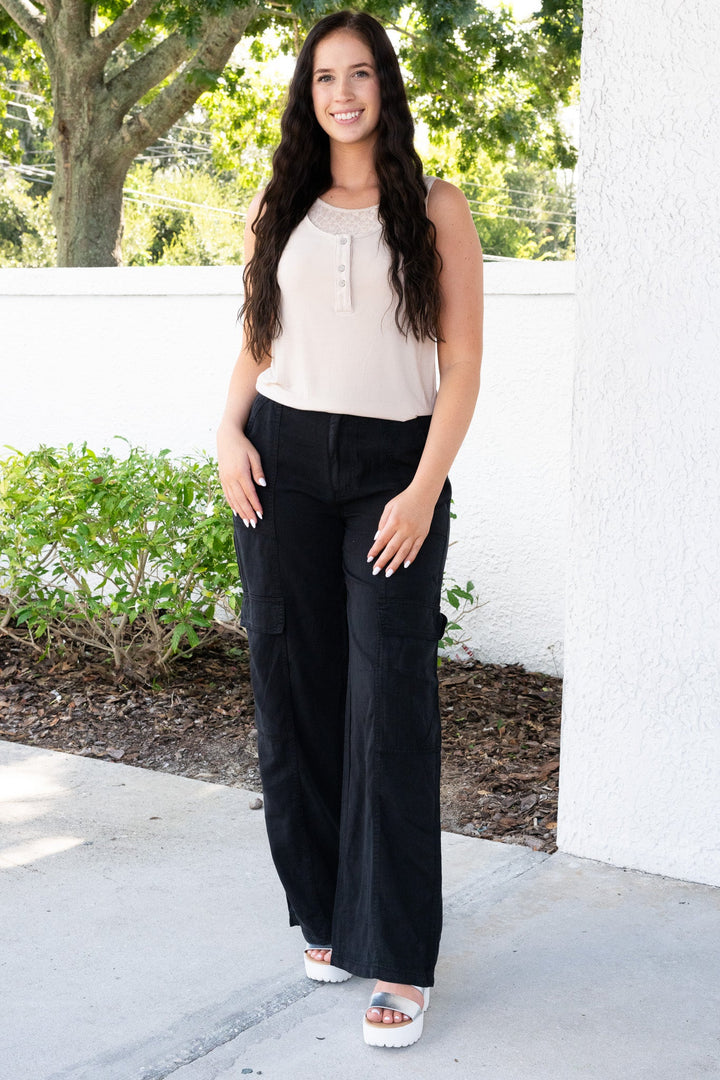 Put It On Me By Risen Wide Leg Cargo Pants