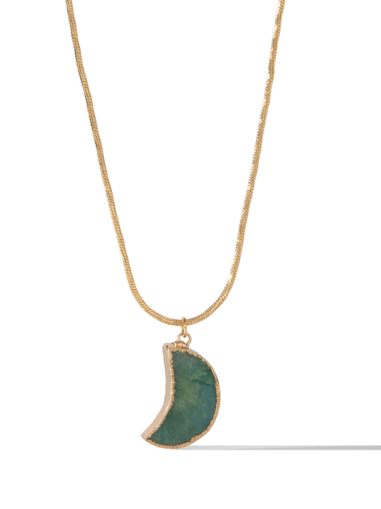 Anabella Necklace - Gold Waterfall Moon