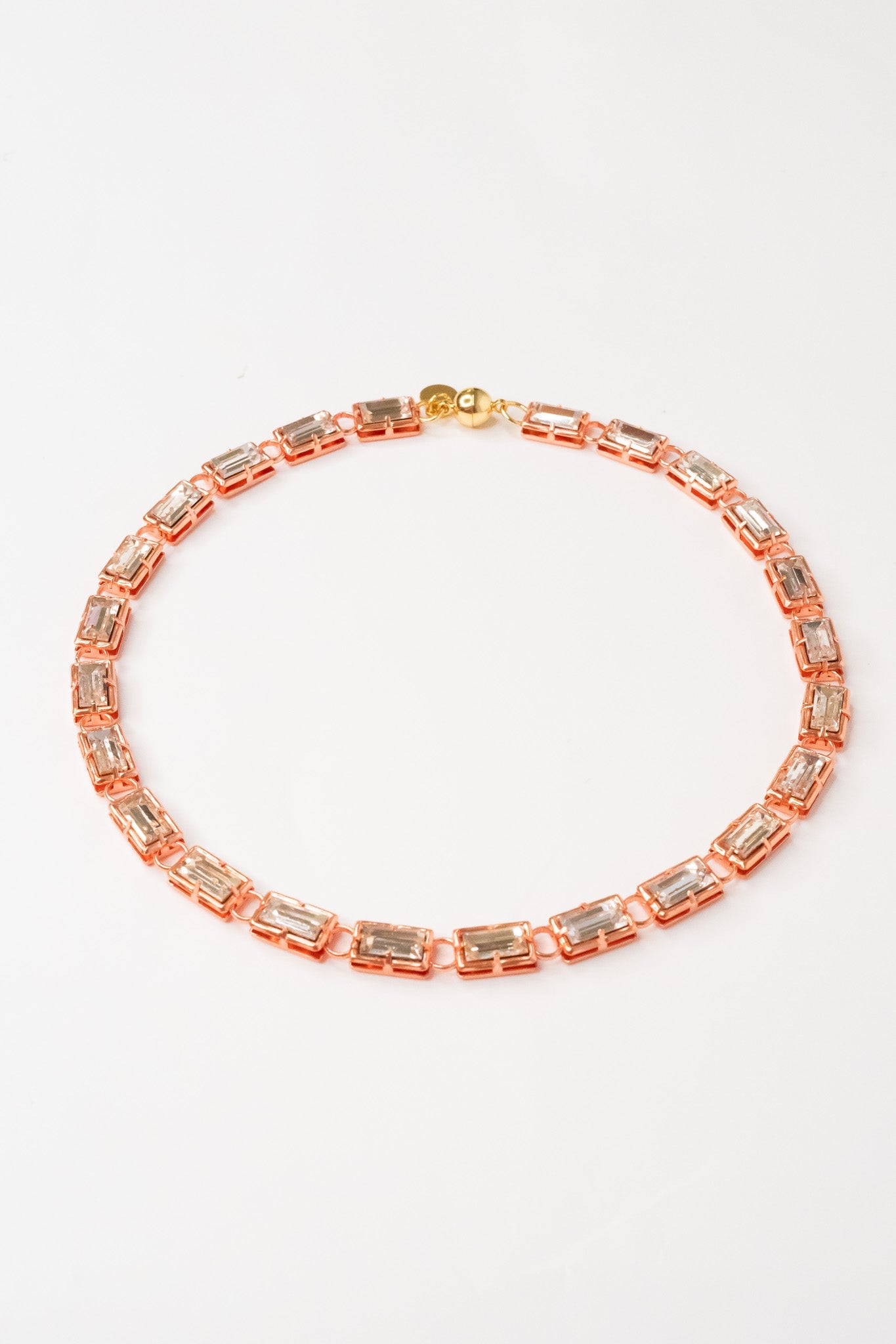 Crystal Palazzo Necklace - Metallic Bahama Mama