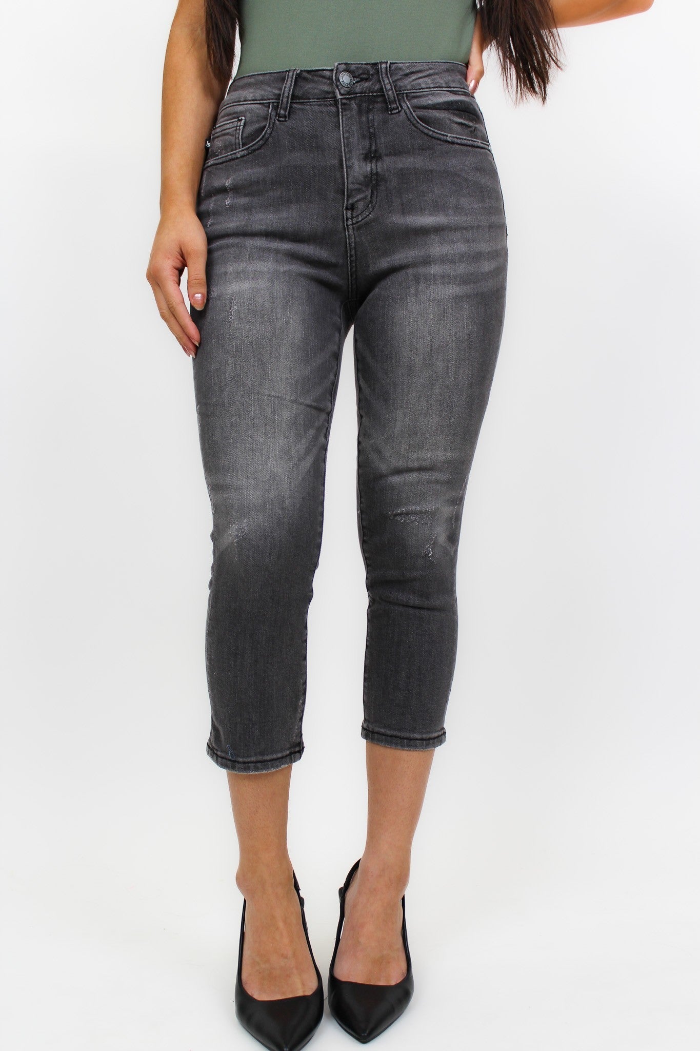 Judy Blue Experience Is Key Denim Capri