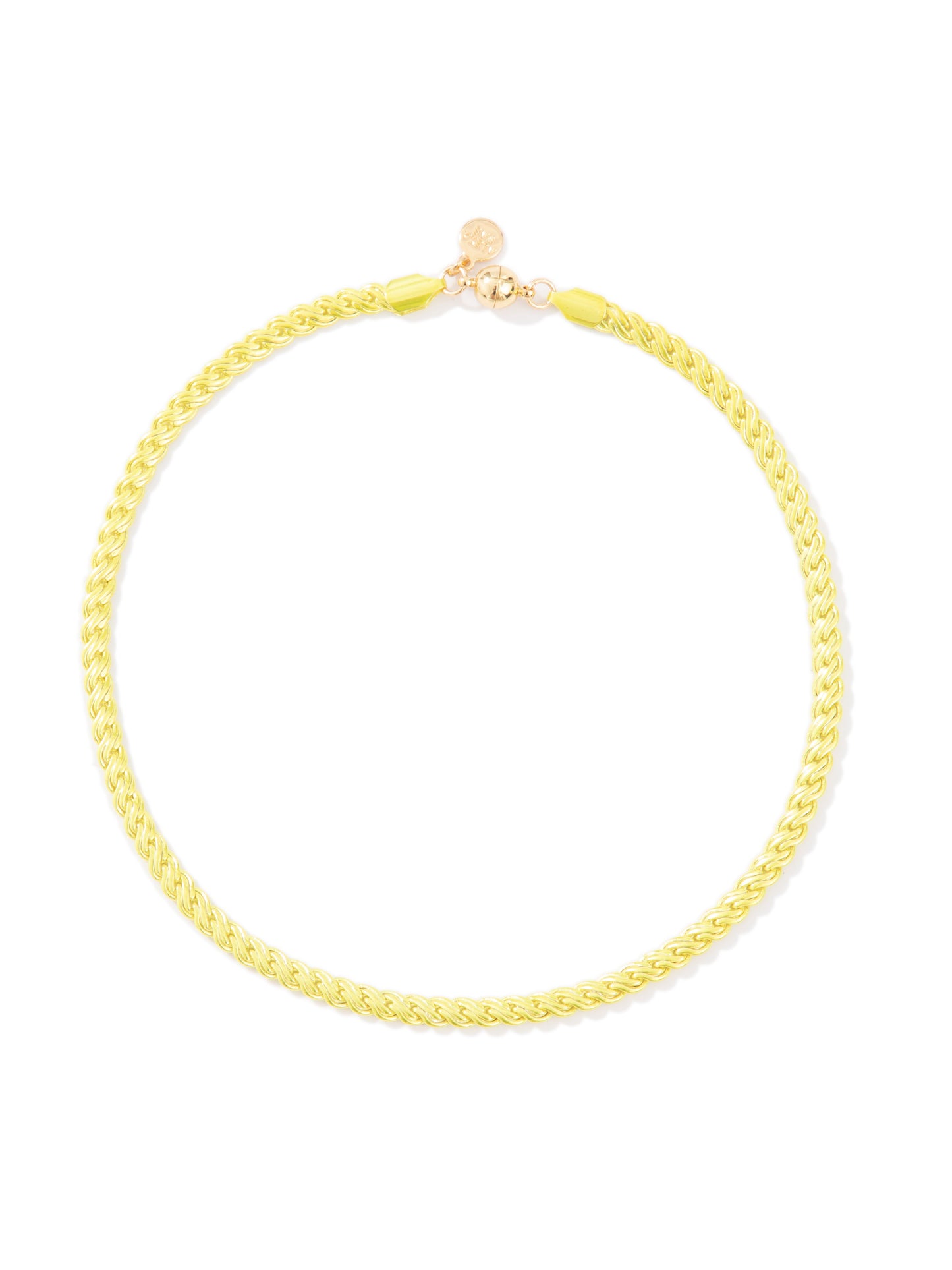 Days Of Our Lives Necklace - Liquid Metallic Lime Punch