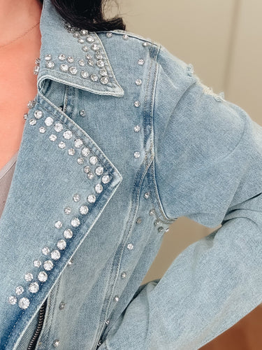 Sweet Shine Denim Jacket - 2 Colors!