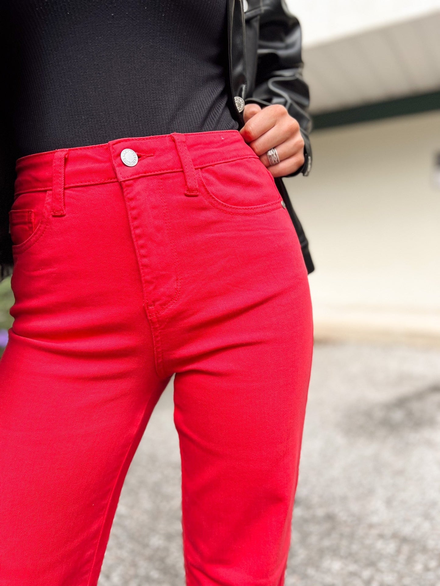 Judy Blue Red Hot Chili Peppers 90's Straight Jeans