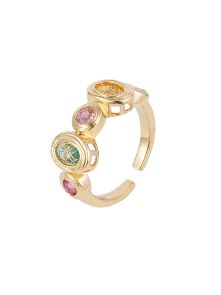 Sunday Bloom Ring Oval - Multi