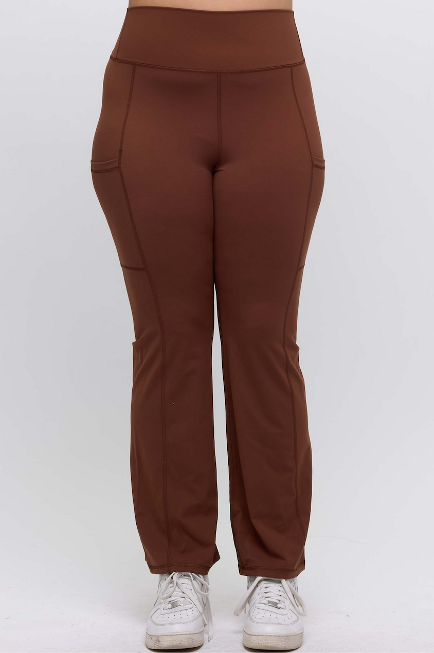 Seize The Day Straight Leg Leggings w/ Pockets - 4 Colors!
