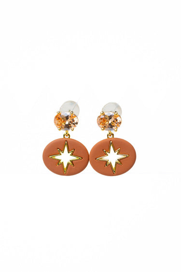 Desert Glow Earrings - Gold Caramel - By Alexa Rae