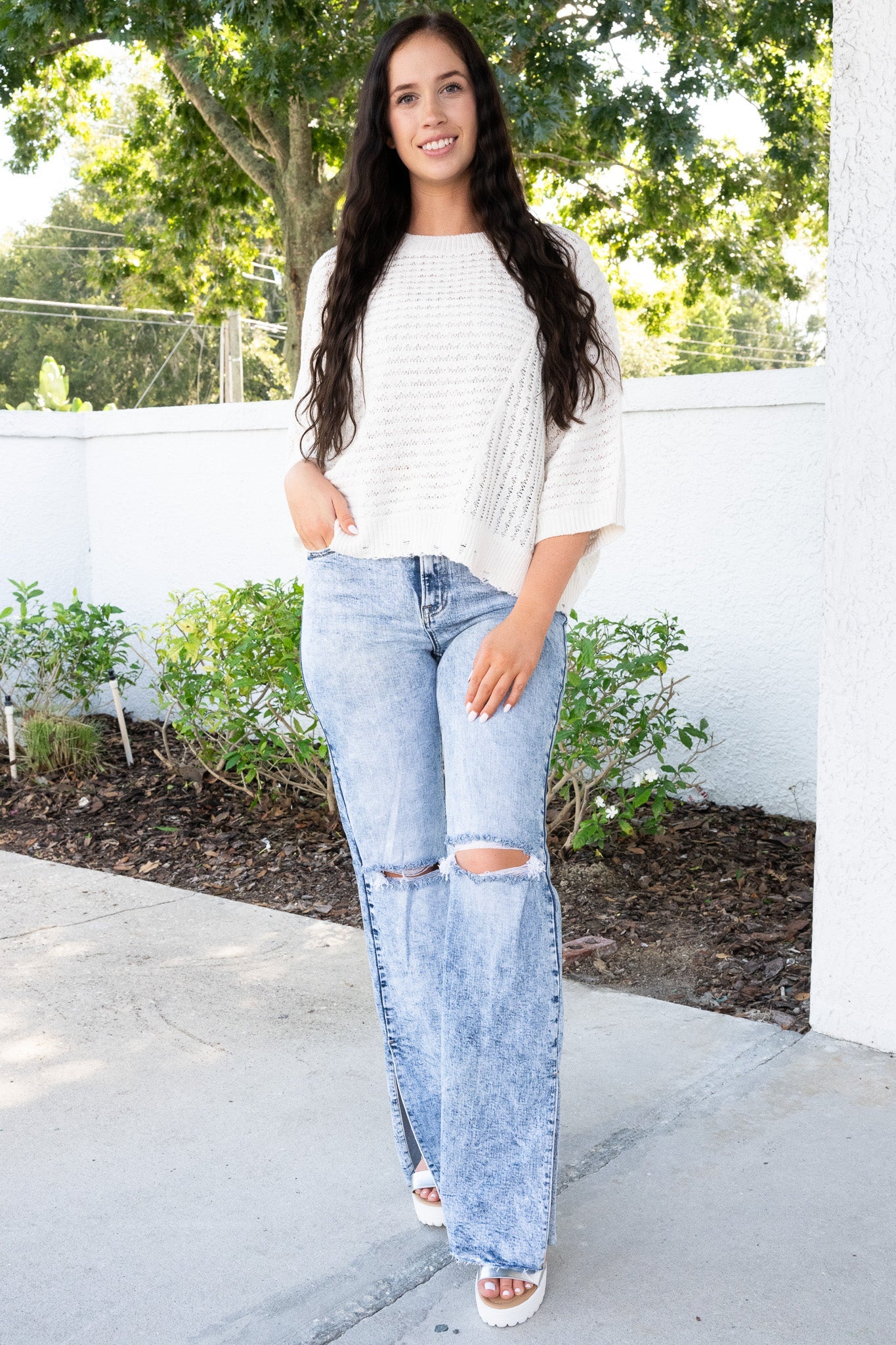 Risen Roxanne High Rise Straight Jeans - Medium