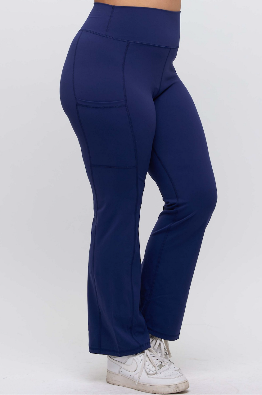 Seize The Day Straight Leg Leggings w/ Pockets - 4 Colors!
