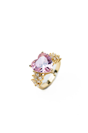 Diamond Heart Ring - Petal - By Alexa Rae