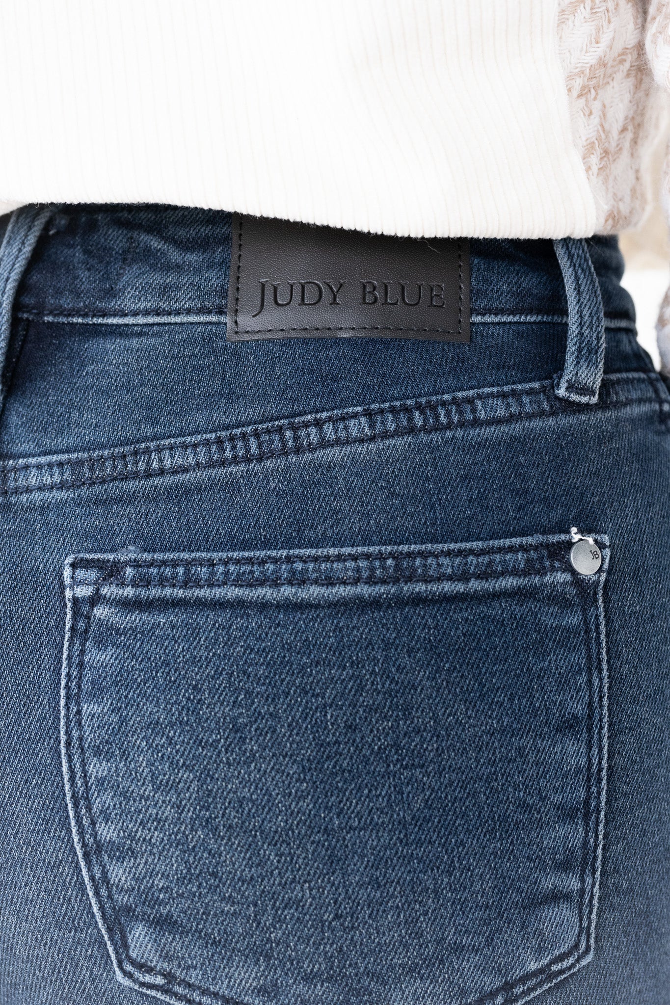 Button Up Buttercup By Judy Blue - High Rise Button Fly Hem Destroy Straight Jeans
