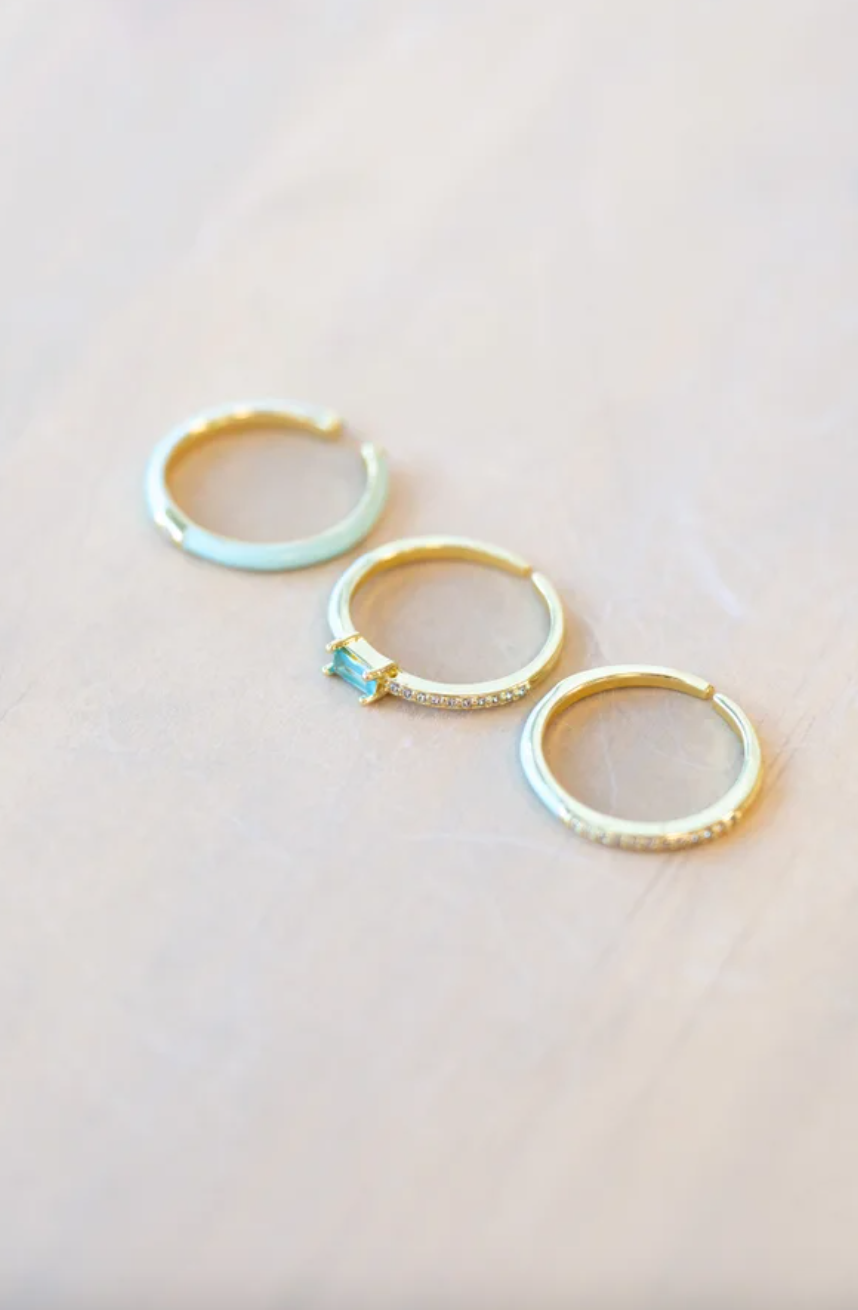 Cyndi Ring Set Of 3 - Multiple Colors!