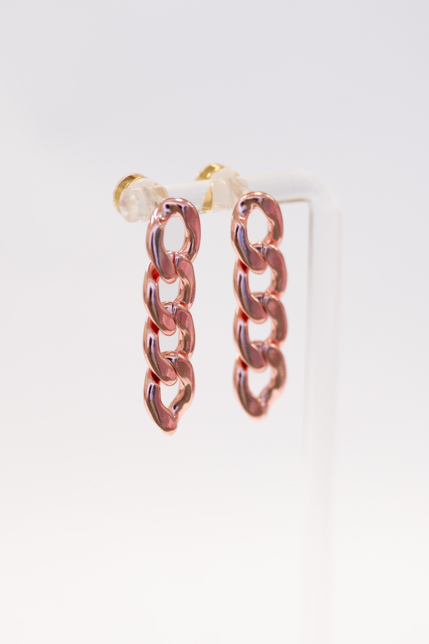 Alexa Earrings - Liquid Metallic Flamingo