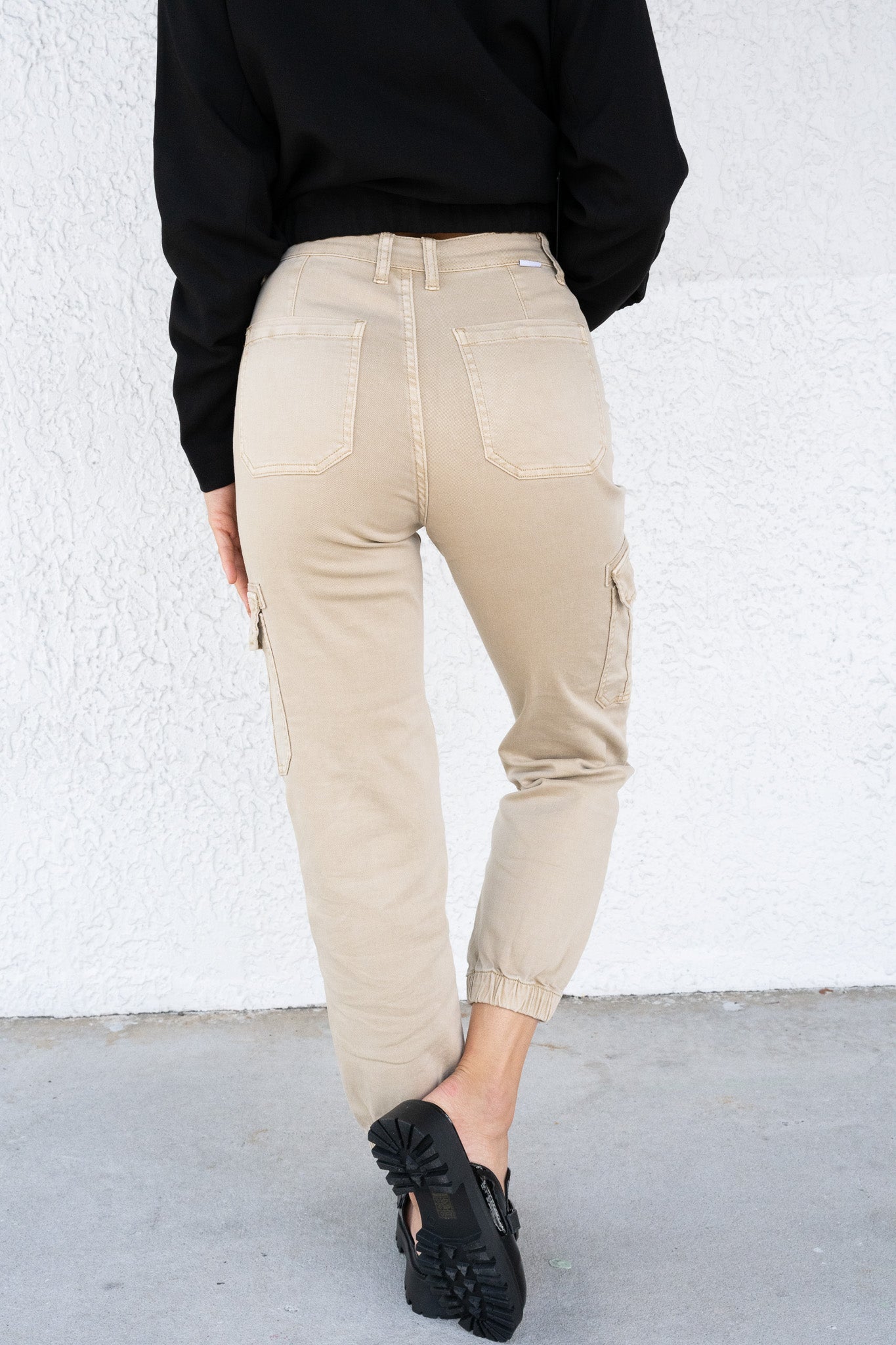 Made For You By Risen - High Rise Cargo Jogger Pants