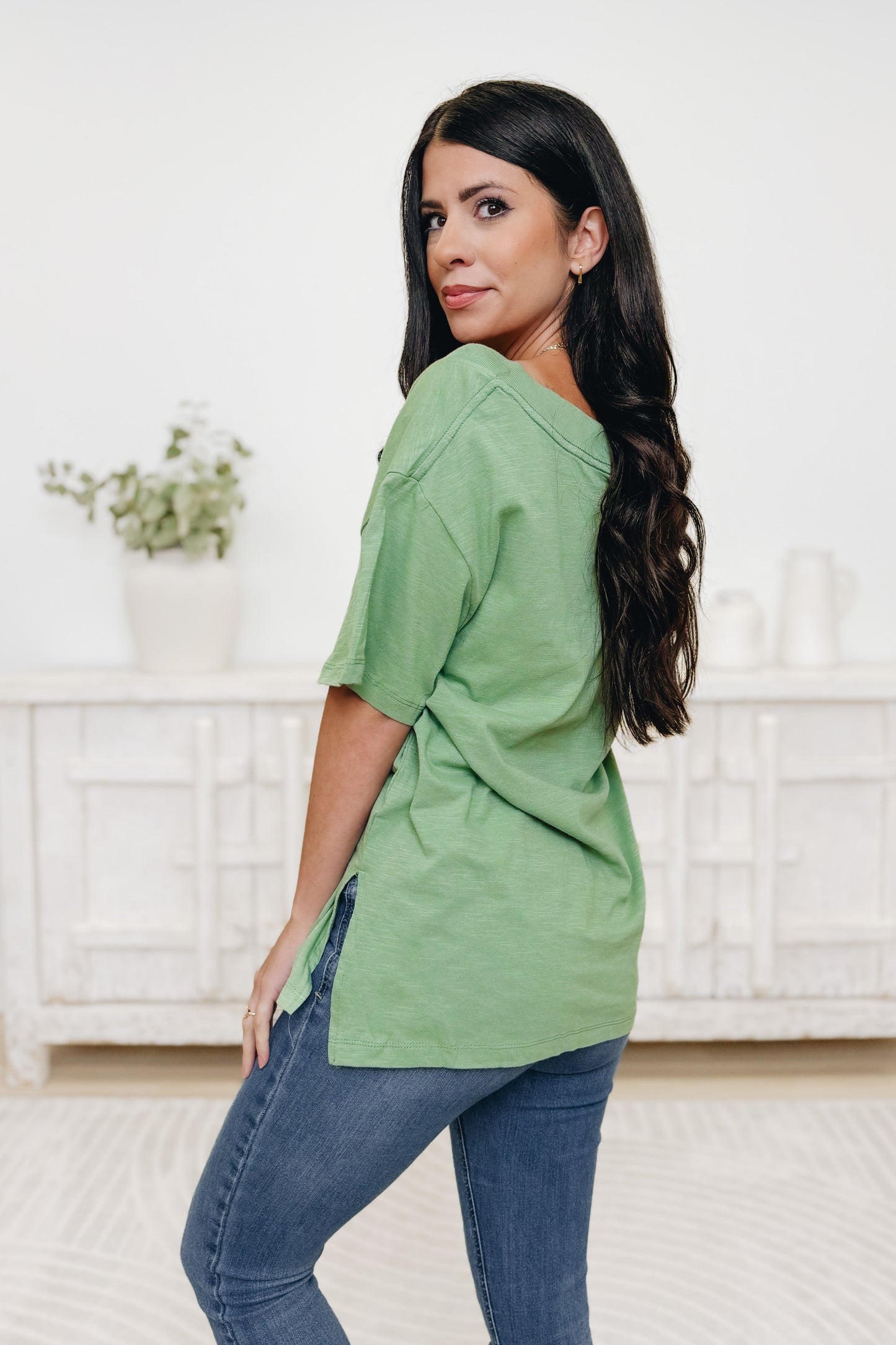 Faith Elements Top - Matcha