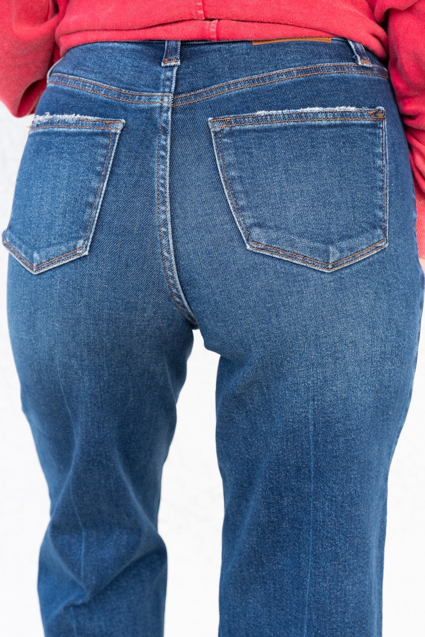 FanFest By Judy Blue - High Rise Button Fly Crop Wide Leg Jeans