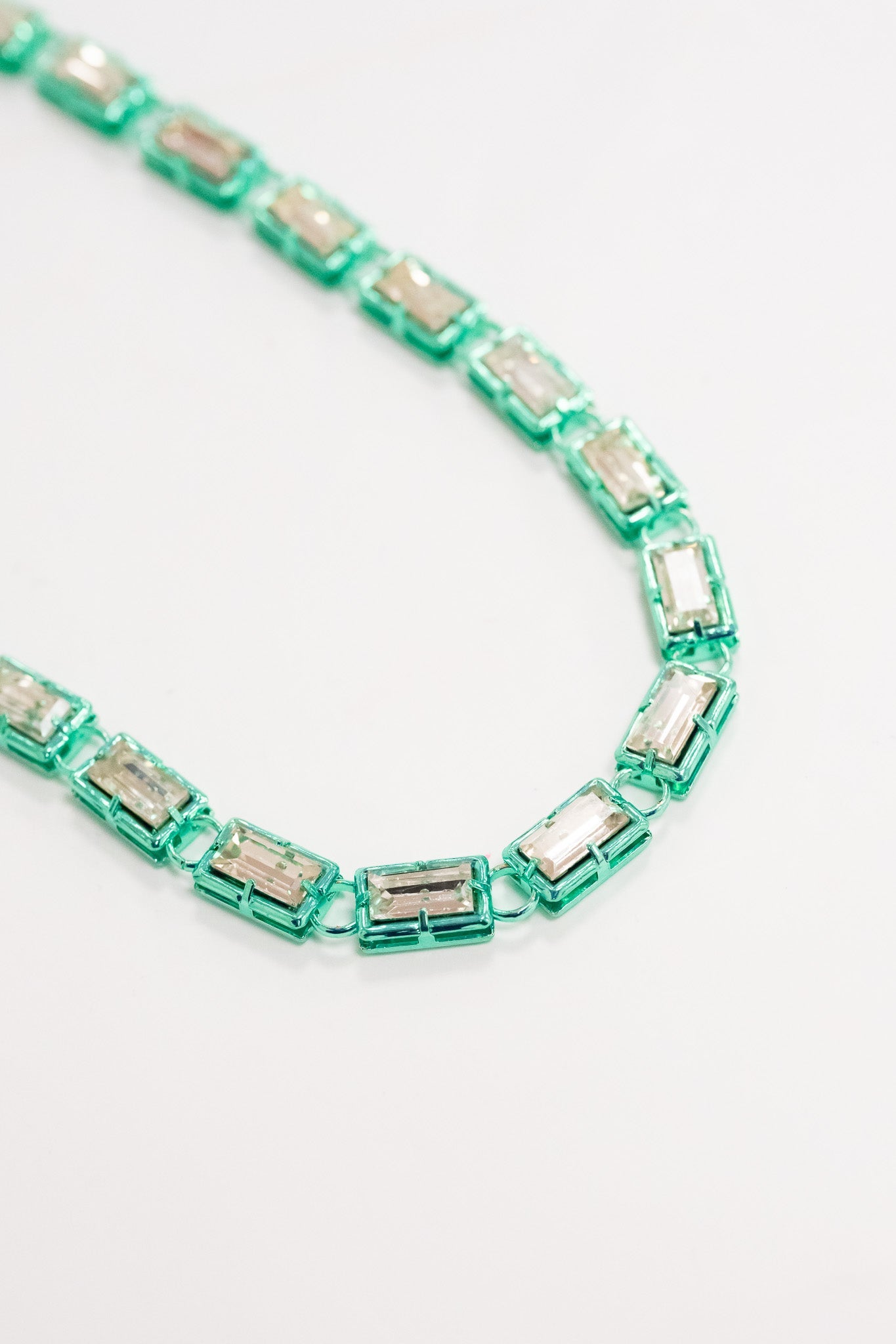 Crystal Palazzo Necklace - Metallic Beach Cocktail