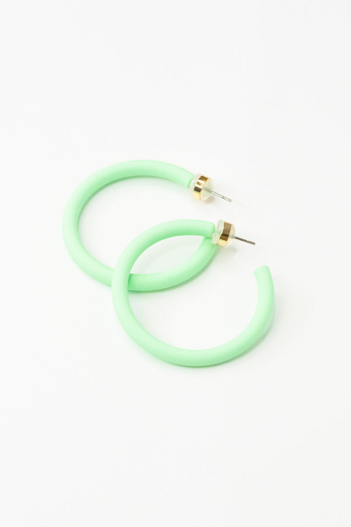 Josefina Earrings Small - Matte Key Lime