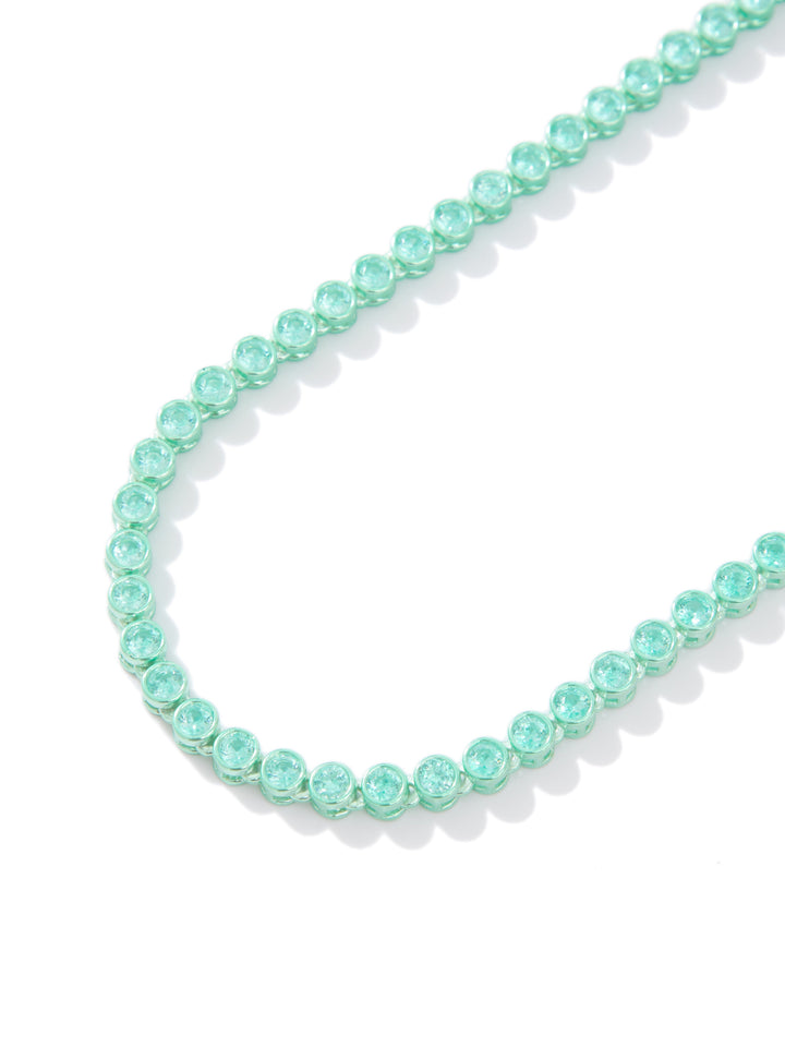 Sybil Necklace - Metallic Aquamarine
