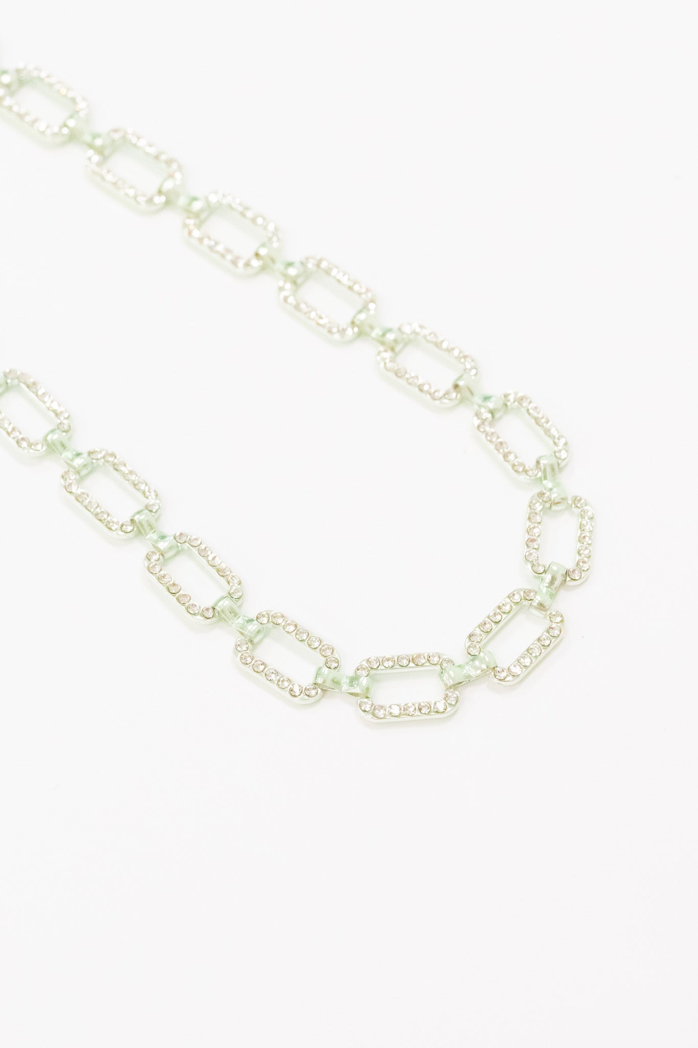 Becca Necklace - Metallic Pastel Mint