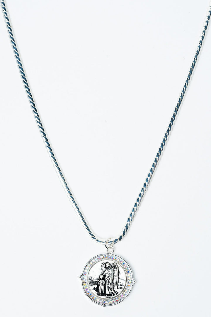 Time For Everything Necklace - Liquid Metallic Pearl White
