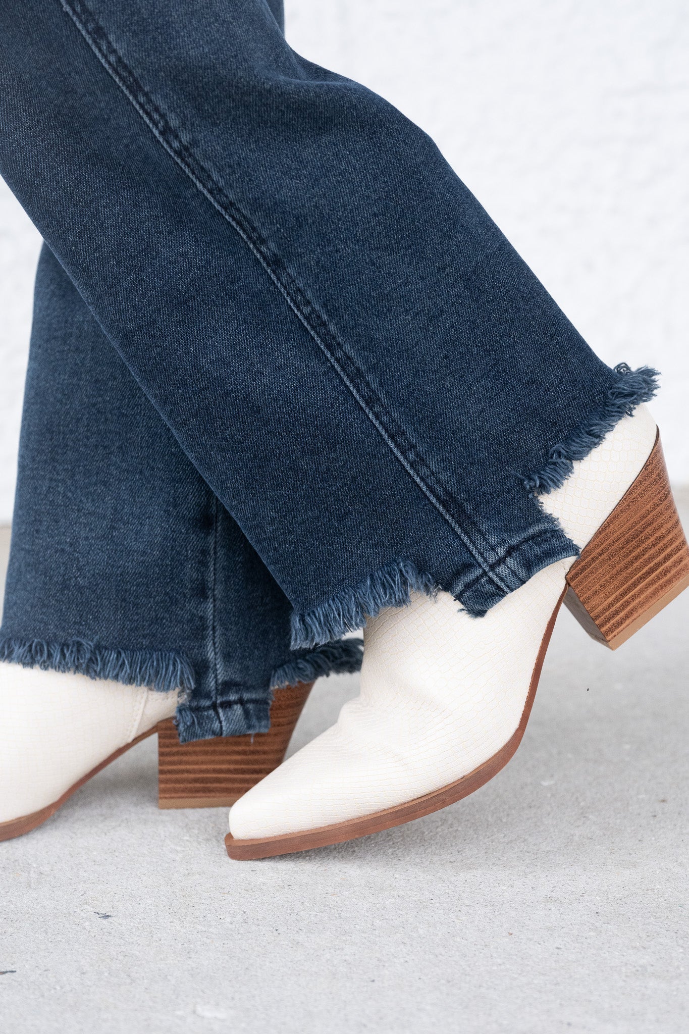Button Up Buttercup By Judy Blue - High Rise Button Fly Hem Destroy Straight Jeans