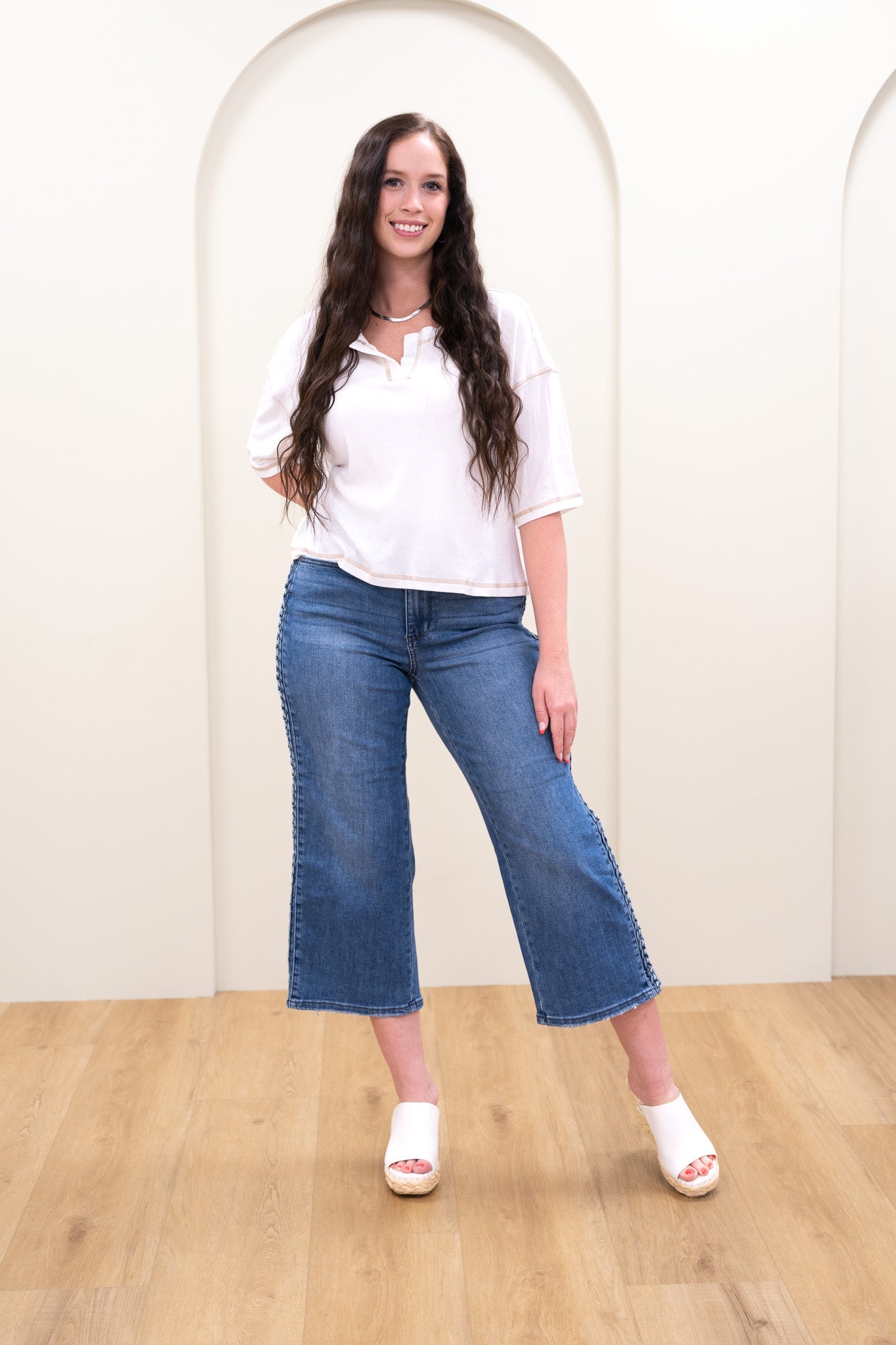 Judy Blue We Belong Together Braided High Rise Jeans