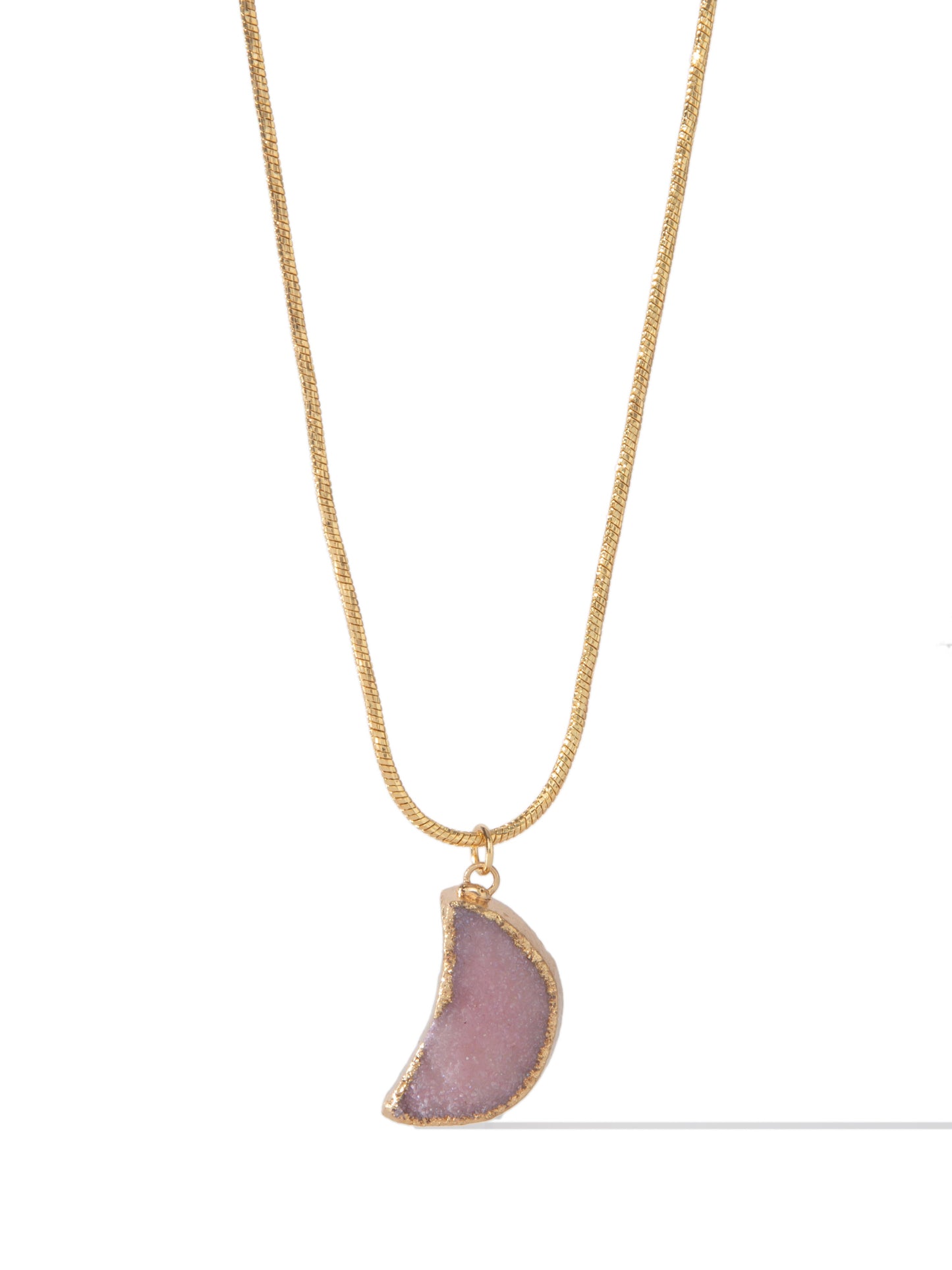 Anabella Necklace - Gold Pink Moon