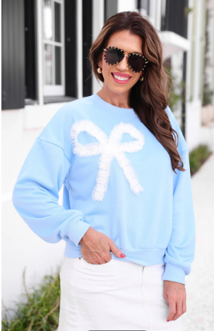 Genevieve Bow Sweatshirt