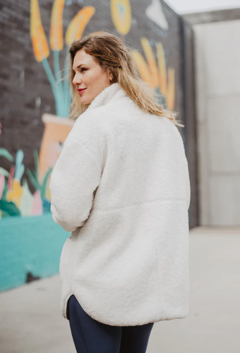 Oversized Sherpa Jacket - 2 Colors!