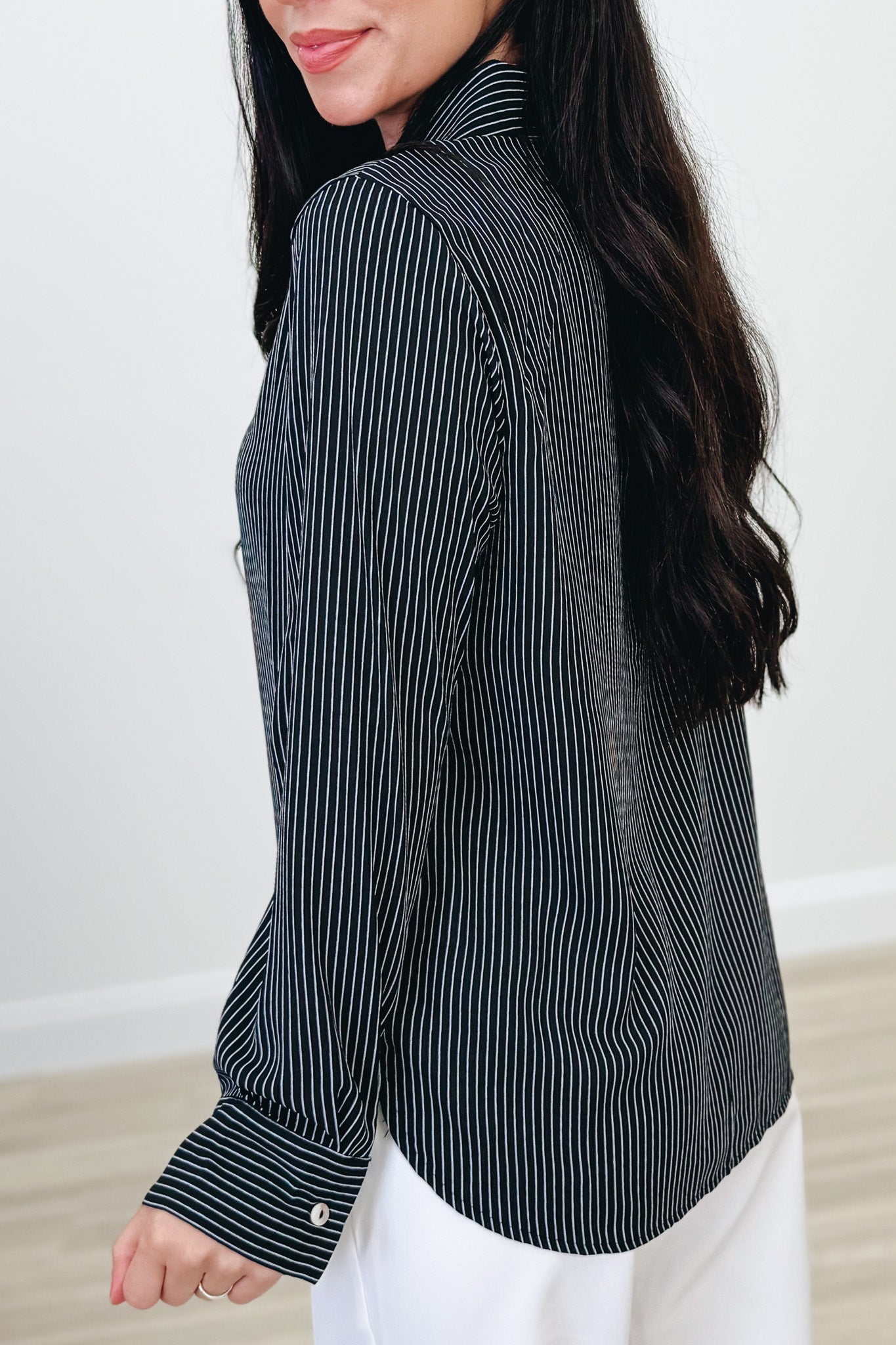 Strive For Greatness Button Down Top