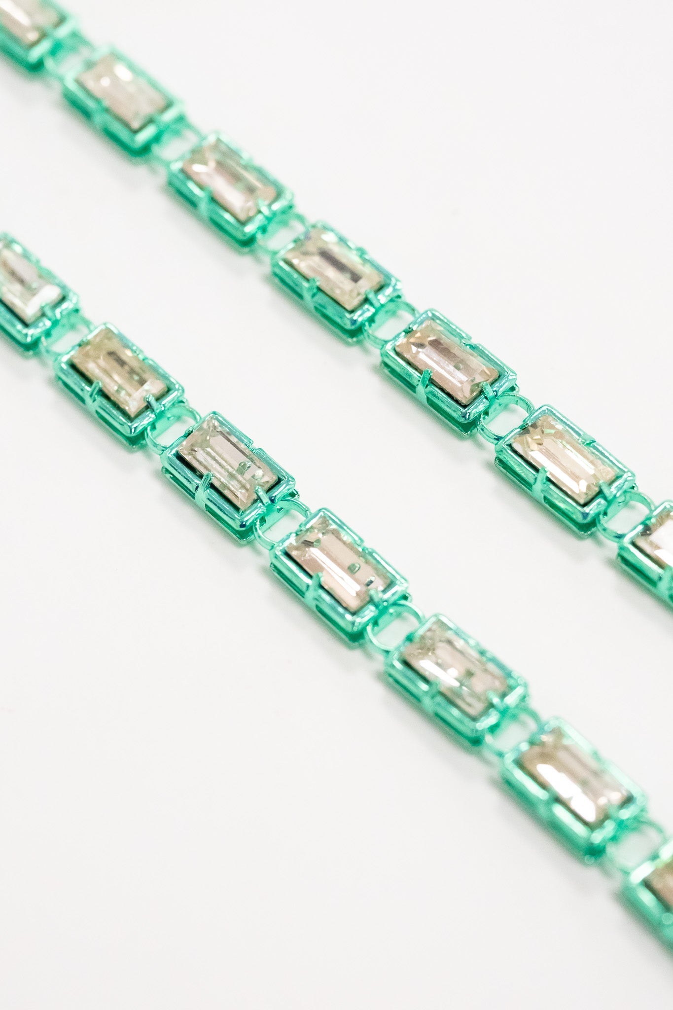 Crystal Palazzo Necklace - Metallic Beach Cocktail