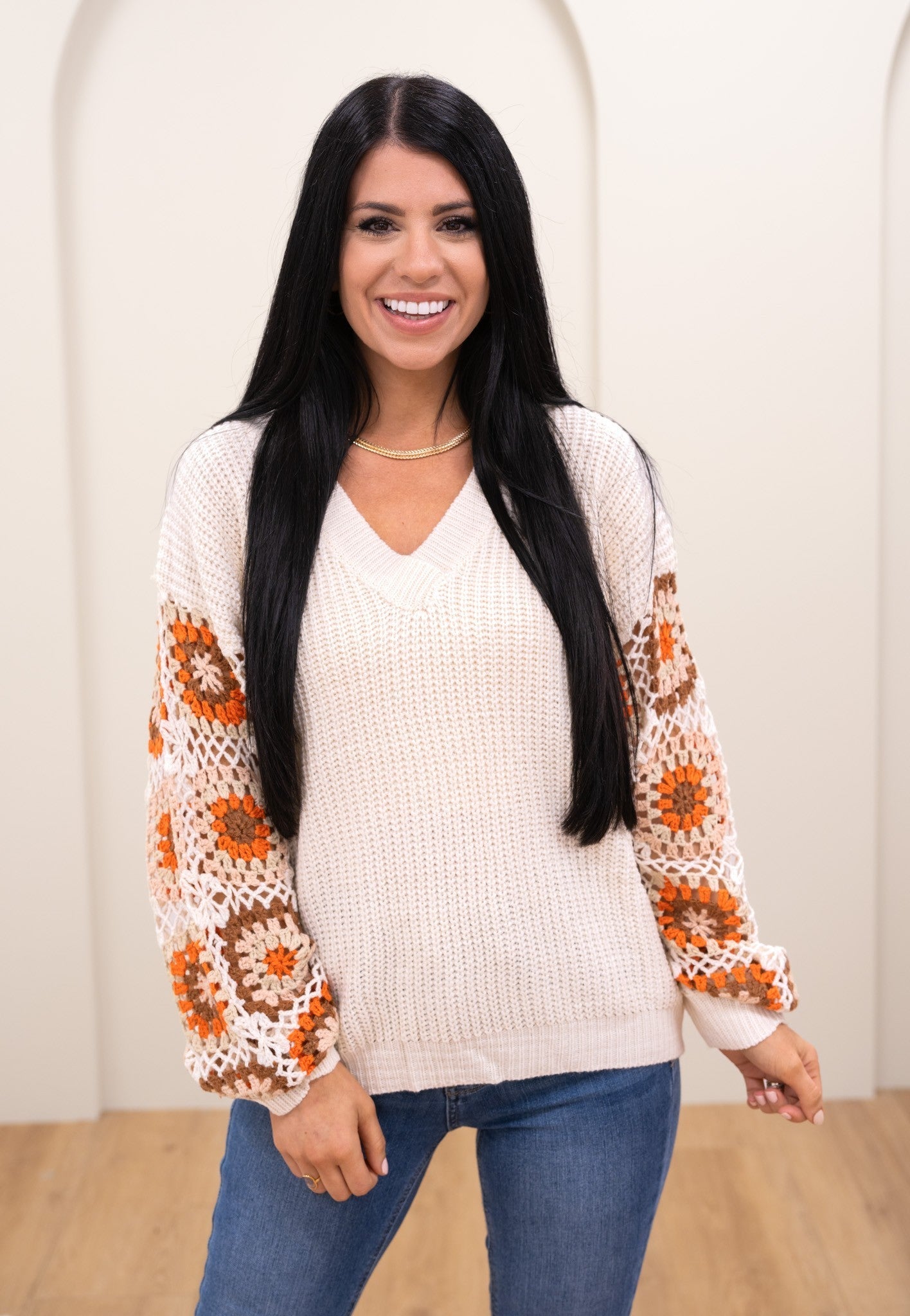 Pattern Transitions Sweater - 2 Colors!