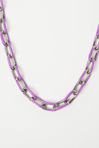 Paris Necklace - Silver Lilac